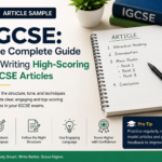 Article Sample IGCSE